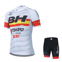 New Team BH Short Sleeve Cycling Jersey Set 19D Pad Pants Suit