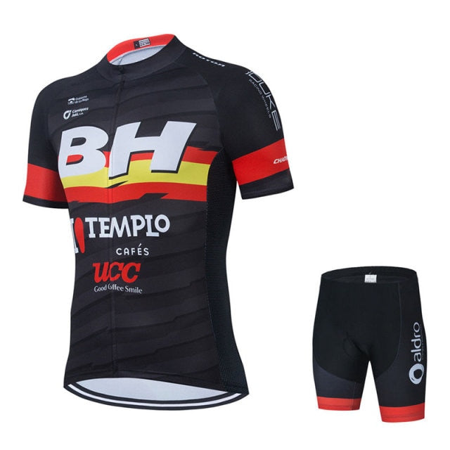 New Team BH Short Sleeve Cycling Jersey Set 19D Pad Pants Suit