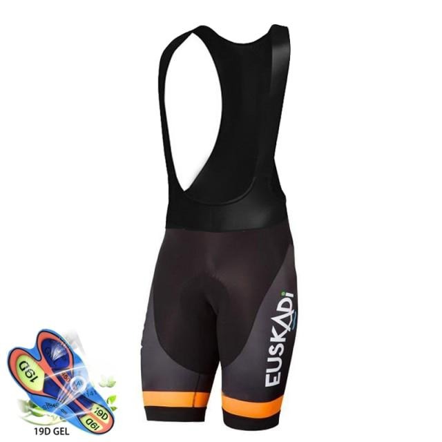 Cycling Clothing New Team EUSKADI Orange Cycling Jersey Bibs Shorts Suit