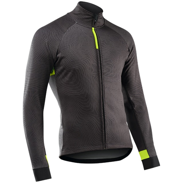 Winter Jacket Thermal Fleece Men Cycling Jersey Clothing