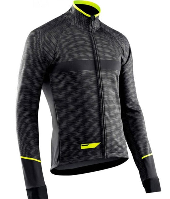 Winter Jacket Thermal Fleece Men Cycling Jersey Clothing