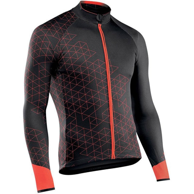 Winter Jacket Thermal Fleece Men Cycling Jersey Clothing