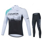 Mens Long Sleeve Cycling Jersey Set