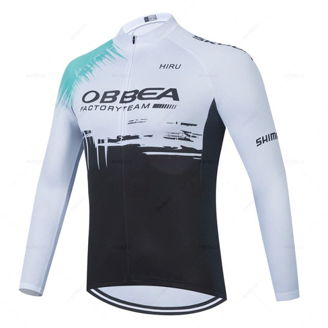 Mens Long Sleeve Cycling Jersey Set