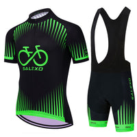 Fluorescent green Cycling Jersey Set Summer MTB Cycling Clothing