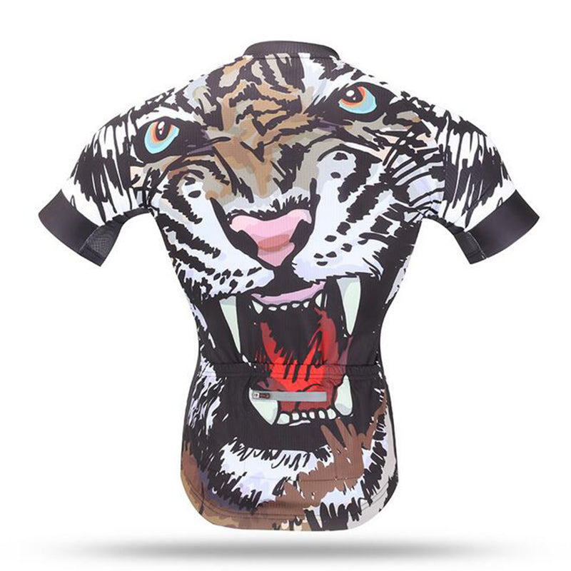 Xintown 3D Tiger Roar Men&#39;s Cycling Jersey Pro Team Sports