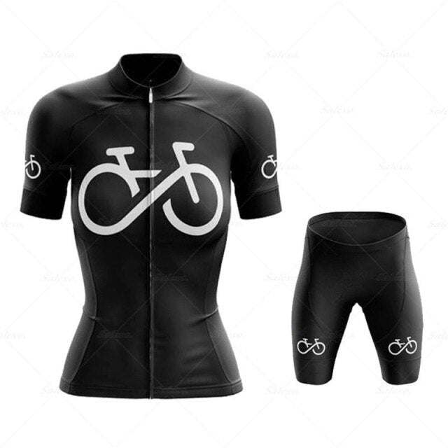 Pink Women Cycling JERSEYS SUIT