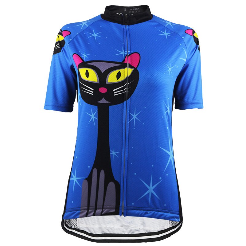 HIRBGOD 2022 New Funny Black Cat Cycling Jersey