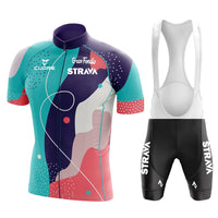 Team STRAVA cycling jersey men cycling set