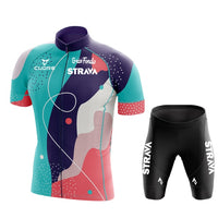 Team STRAVA cycling jersey men cycling set