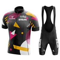 Team STRAVA cycling jersey men cycling set