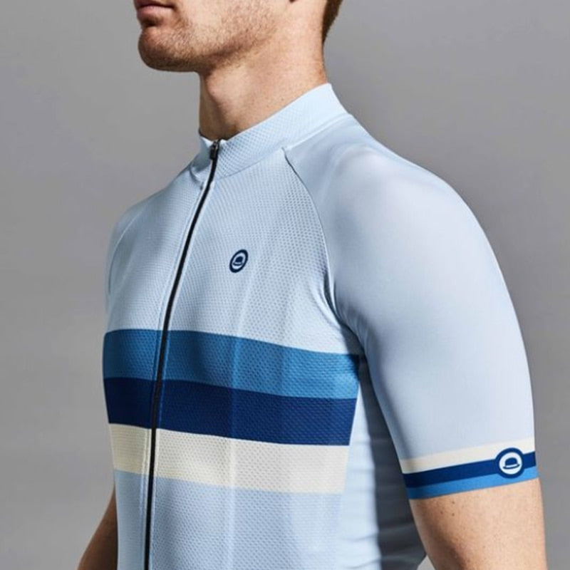 Stripe club jersey Pro men MTB riding shirt Outdoor