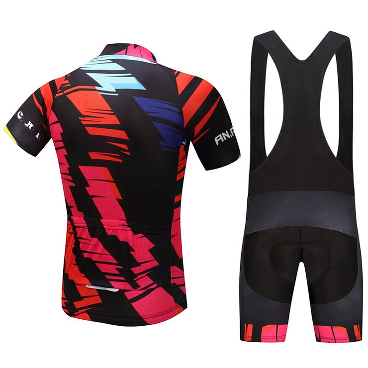 Unisex Short Bicycle Cycling Sets Anti-sweat Contrast Color