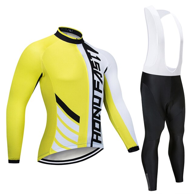 Men Long Sleeve Bicycle Cycling Sets Anti-sweat Ridng Clothing Suits