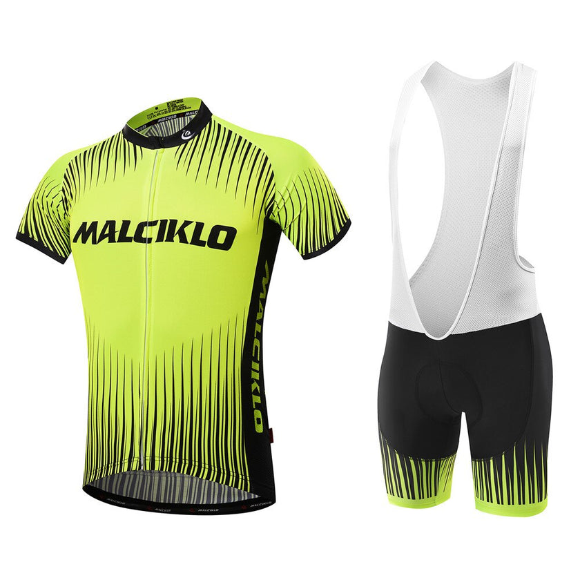 Malciklo Men  Cycling Jersey with Bib