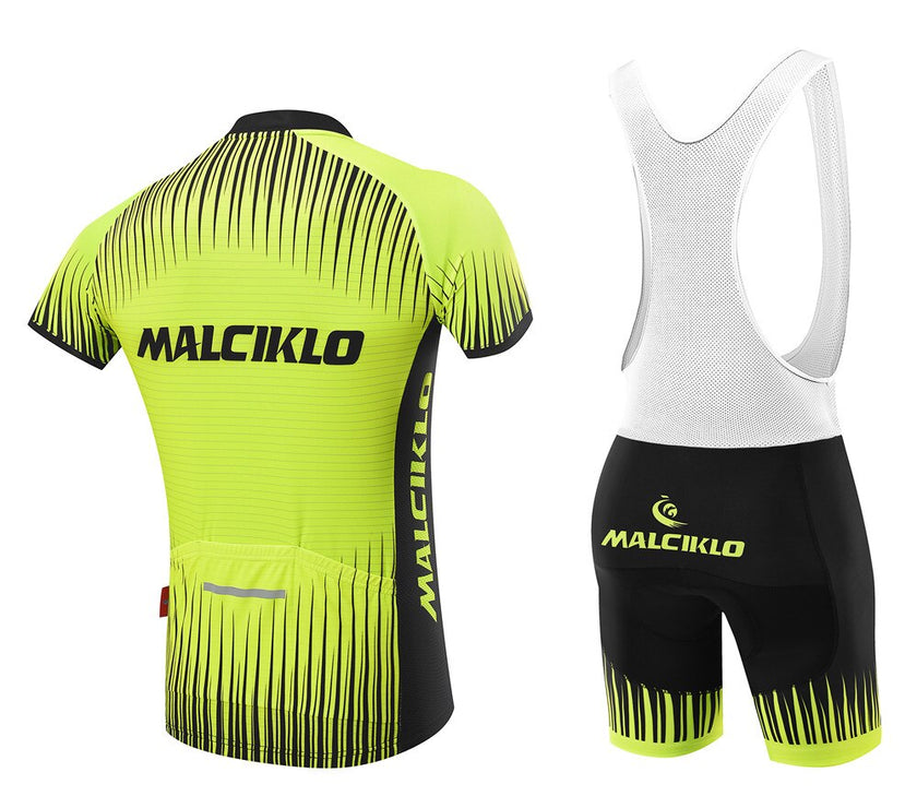 Malciklo Men  Cycling Jersey with Bib