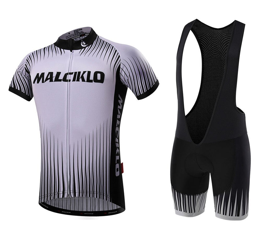 Malciklo Men  Cycling Jersey with Bib