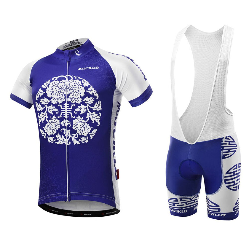 Malciklo Men  Cycling Jersey with Bib