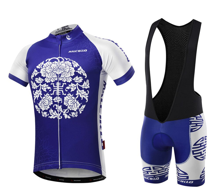 Malciklo Men  Cycling Jersey with Bib