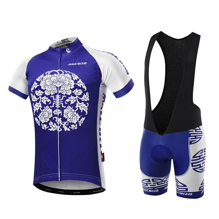 Malciklo Men  Cycling Jersey with Bib