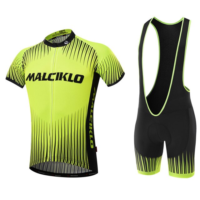 Malciklo Men  Cycling Jersey with Bib