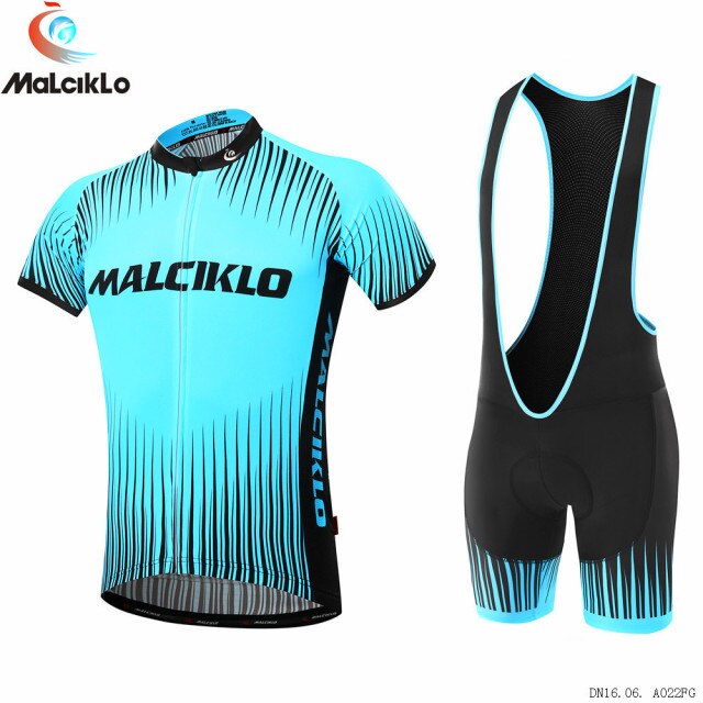 Malciklo Men  Cycling Jersey with Bib