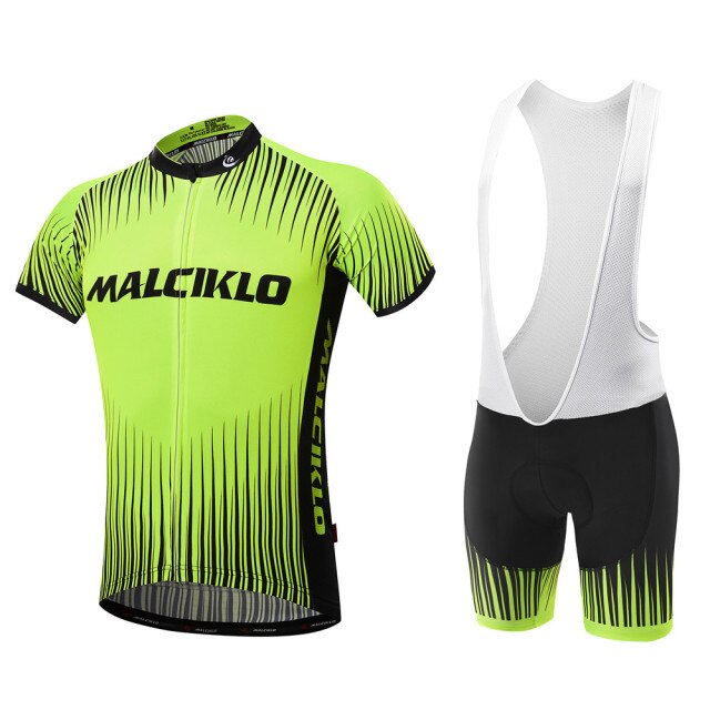 Malciklo Men  Cycling Jersey with Bib