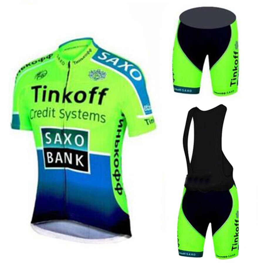 Cycling Short Sleeve Jersey Set Team Men Clothing Bib Shorts