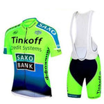 Cycling Short Sleeve Jersey Set Team Men Clothing Bib Shorts