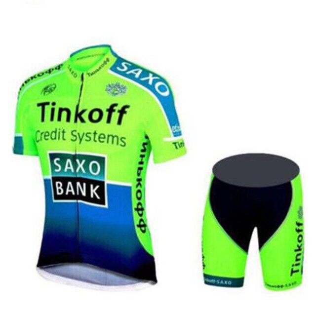 Cycling Short Sleeve Jersey Set Team Men Clothing Bib Shorts