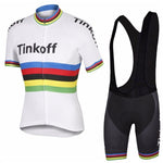 Cycling Short Sleeve Jersey Set Team Men Clothing Bib Shorts