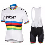 Cycling Short Sleeve Jersey Set Team Men Clothing Bib Shorts