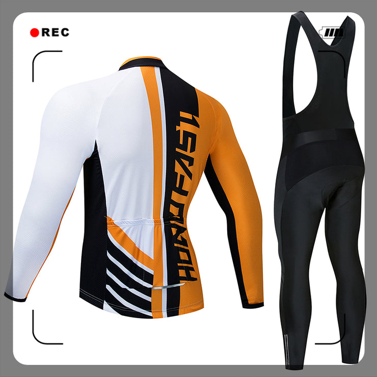 Men Long Sleeve Bicycle Cycling Sets Anti-sweat Ridng Clothing Suits