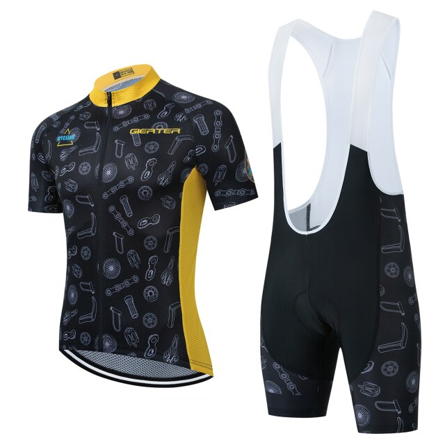 Mens Short Sleeves Cycling JERSEY SUIT