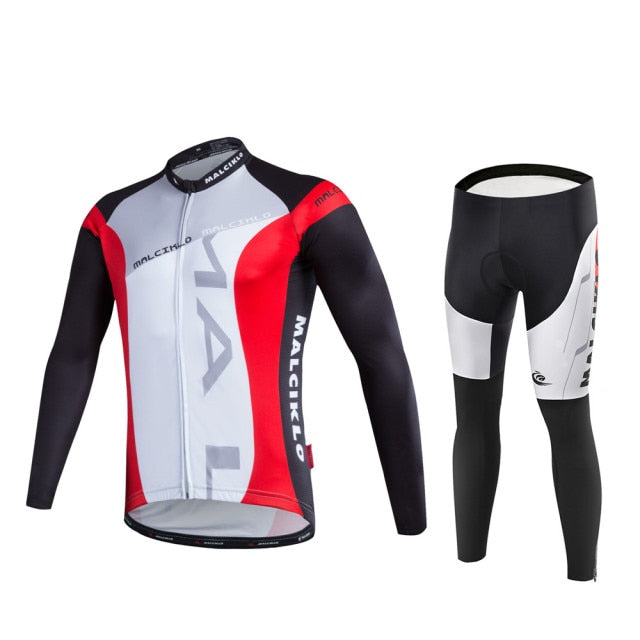 Malciklo men&#39;s Long Sleeve Cycling Jersey