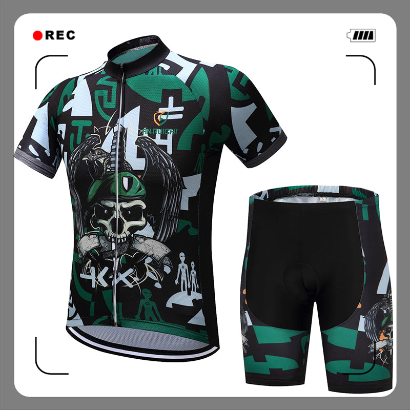 Unisex Bicycle Cycling Sets Anti-sweat Skull