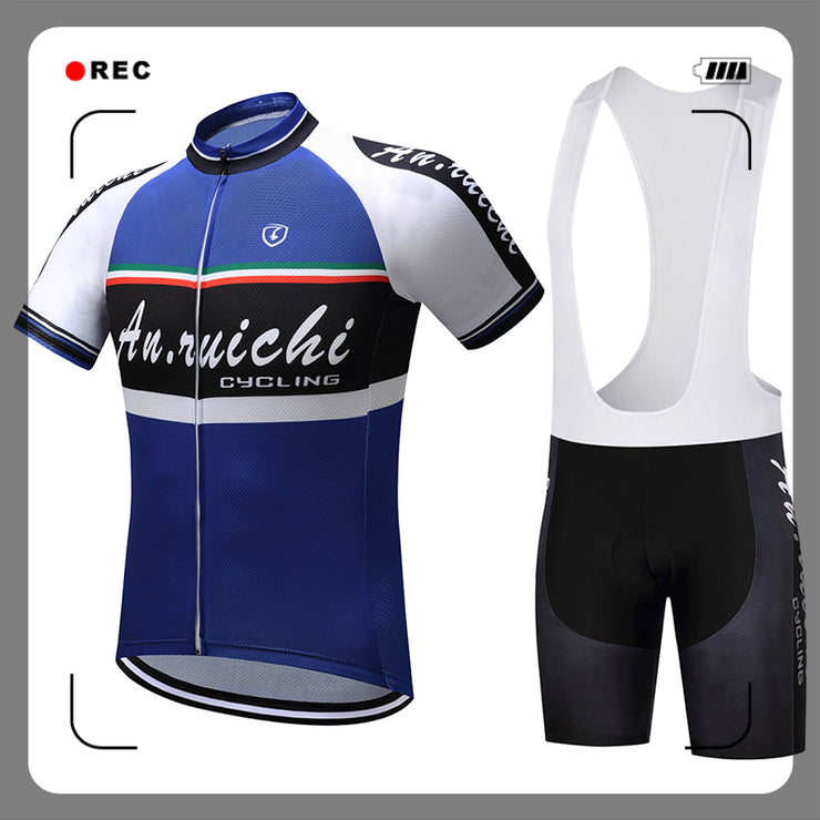 Summer Unisex Quick Dry Cycling Sets Contrast Color