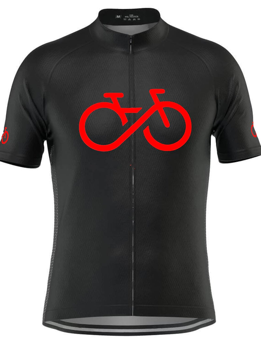 Men's Short Sleeve Cycling Jersey Summer Polyester