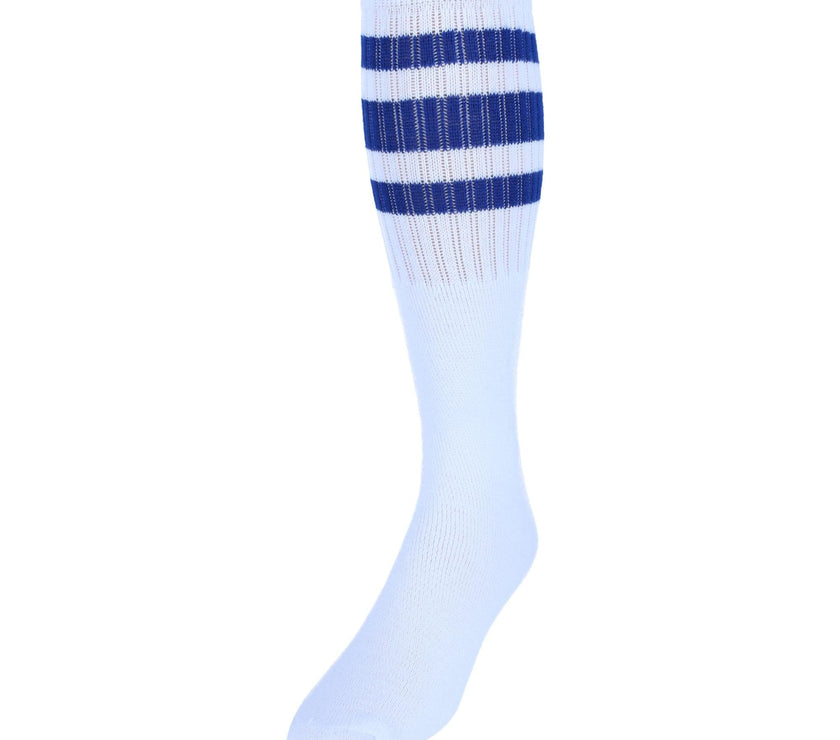 CTM® Men's Big and Tall Striped Tube Socks (4 Pairs)