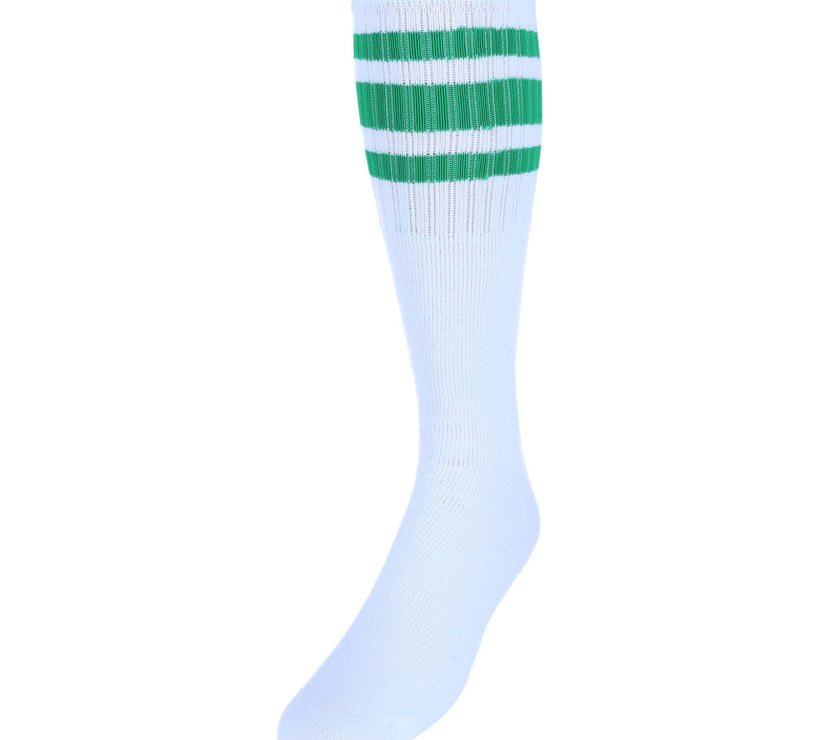 CTM® Men's Big and Tall Striped Tube Socks (4 Pairs)