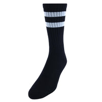 CTM® Men's Crew Striped Socks (3 Pairs)