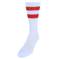 CTM® Men's Crew Striped Socks (3 Pairs)