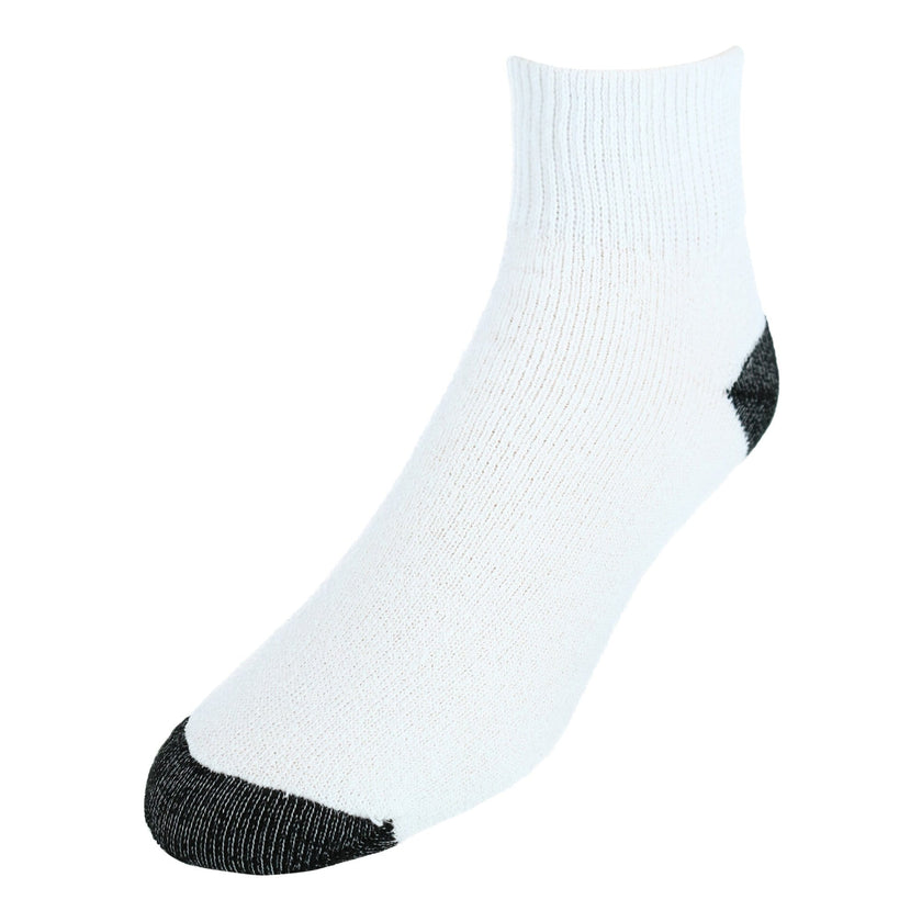 CTM® Men's Cotton Blend Ankle Socks (4 Pair Pack)