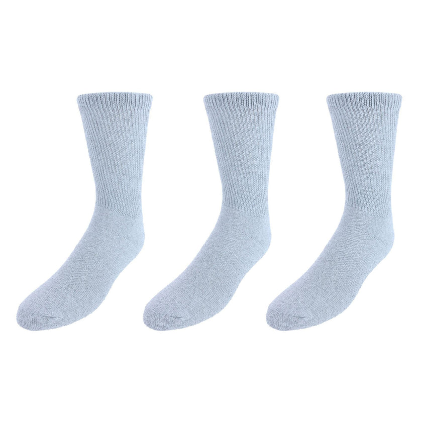 CTM® Men's Diabetic Crew Socks