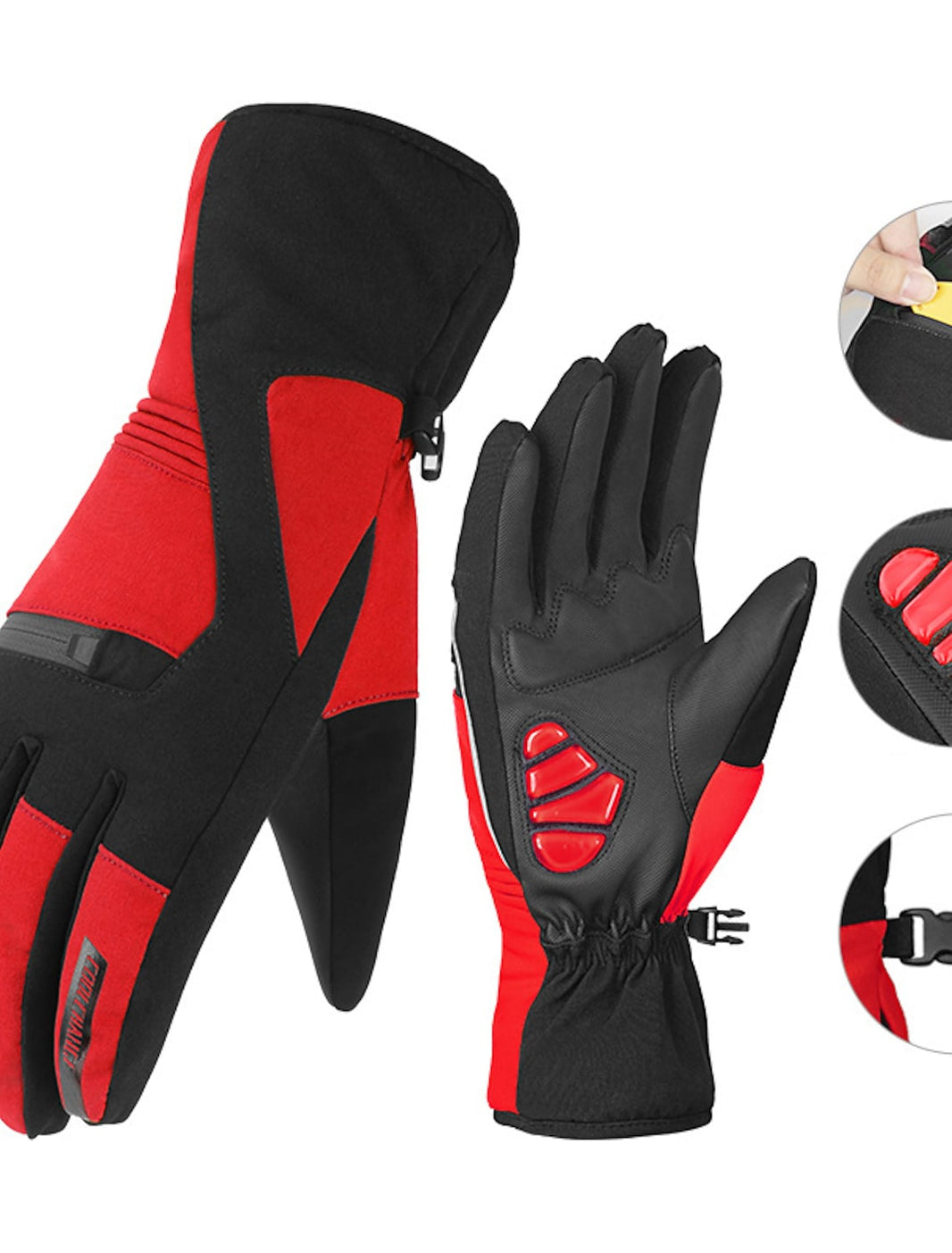 CoolChange Winter Gloves Bike Gloves / Cycling Gloves Waterproof Windproof Warm