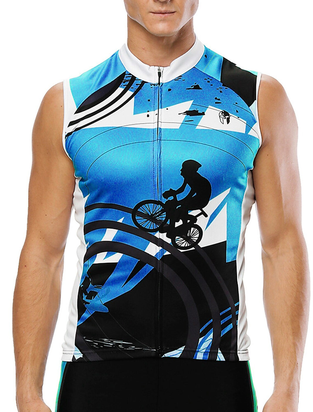 Men's Sleeveless Cycling Jersey Summer Polyester